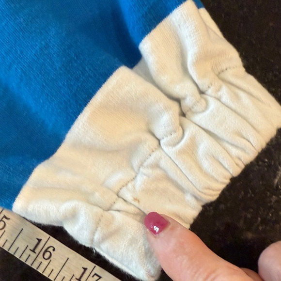 Anthropologie Maeve Blue/White French Terry Sweatshirt Size Medium - Picture 11 of 16